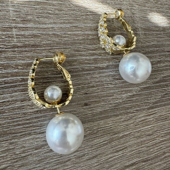 Statement pearl earrings N699 - Picture 5 of 8